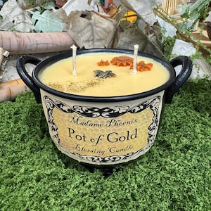 Pot of Gold Abundance & Prosperity Cauldron Candle