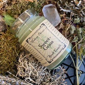 Sweet Grass Blessing Magic Spell Aromatherapy Candle