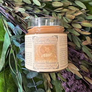 Harvest Blessing Fall Equinox Spell Candle small 8 fl oz
