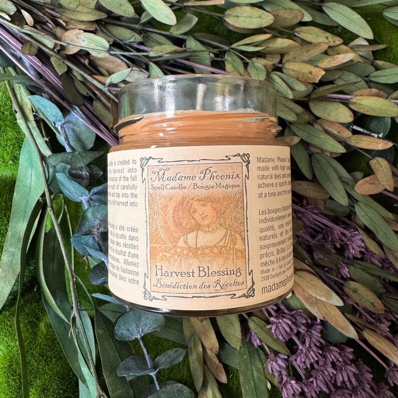 Harvest Blessing Fall Equinox Spell Candle small 8 fl oz