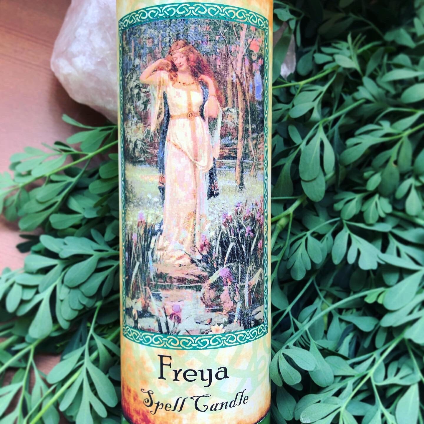 Freya Goddess Shrine and Ritual Love Magic Candle - Etsy