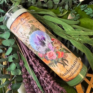 Manifestation Ritual 7 Tage Stil Zauberkerze