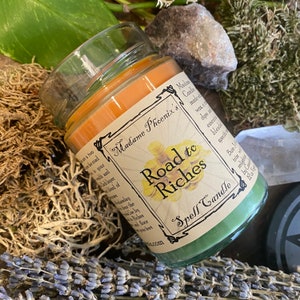 Road to Riches Double Action Spell Candle