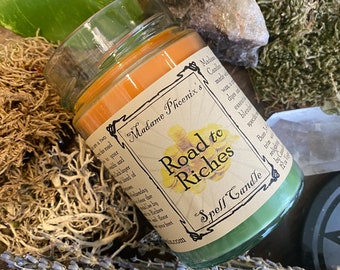 Road to Riches Double Action Spell Candle