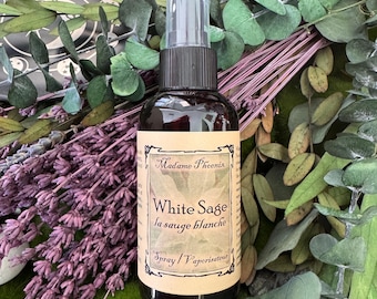 White Ceremonial Sage Incense Spray