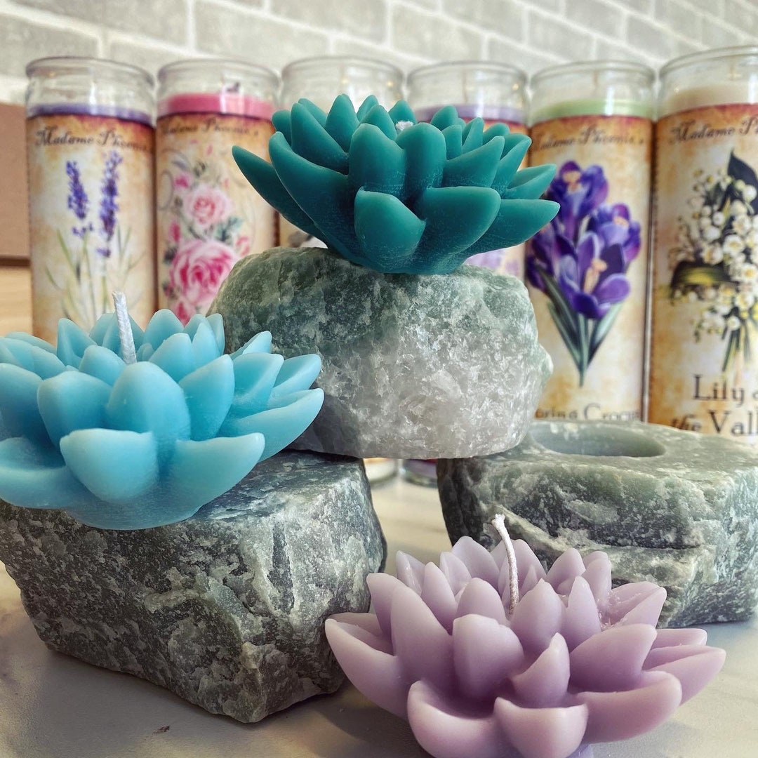Lotus Flower Candles for the Water Lover Etsy