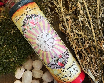 Love Reversing Double Action Spell Candle *** LOVE