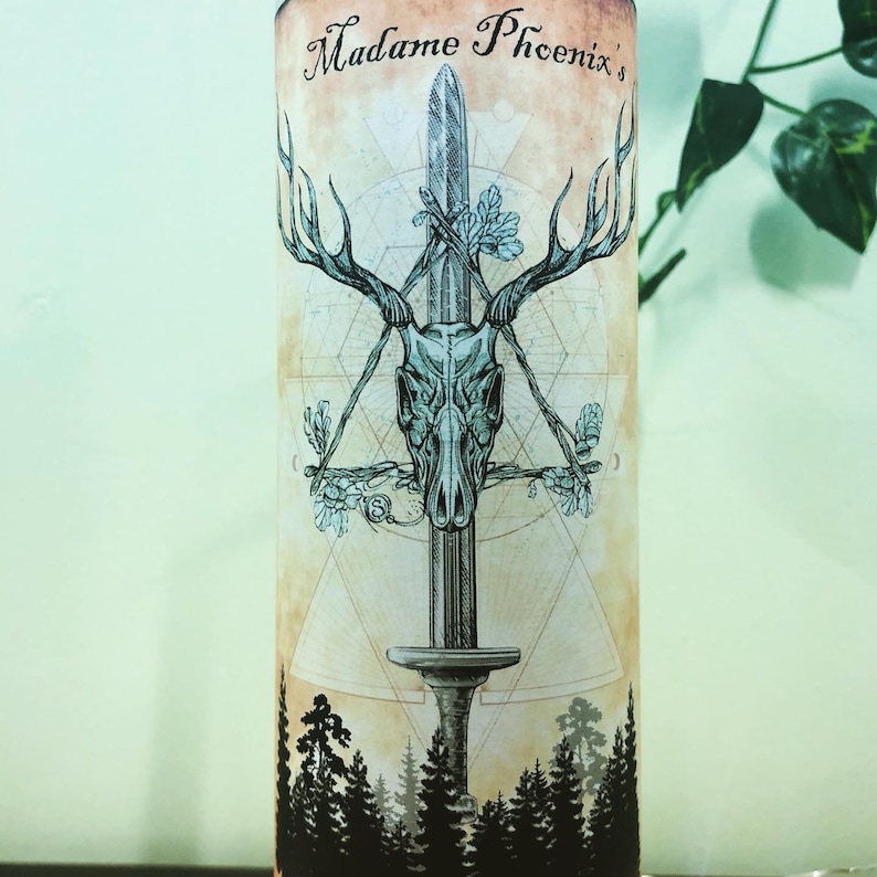 God of the Witches Horned One Ritual Spell Altar Candle | Etsy