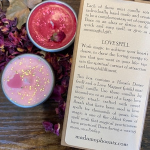 Mini Spell Candles Tea Light Duo Candle Sets