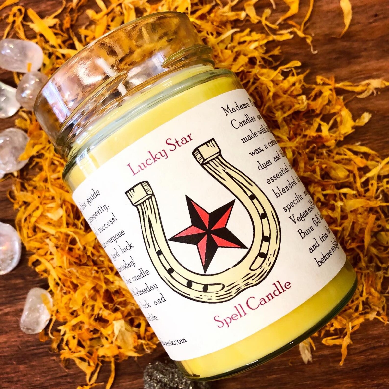 Lucky Star Magic Spell Candle Etsy Canada