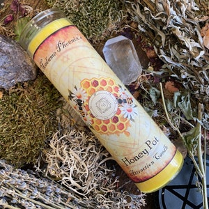 Honey Pot Love Drawing Spell Candle