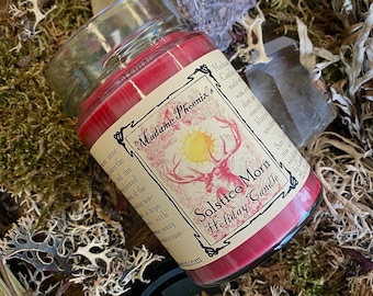 Solstice Morn Yule Holiday Blessing Candle
