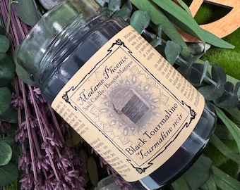 Crystal Magic Black Tourmaline Spell Candle
