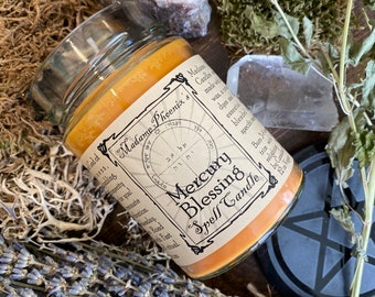 Planetary Magic Mercury Spell Candle