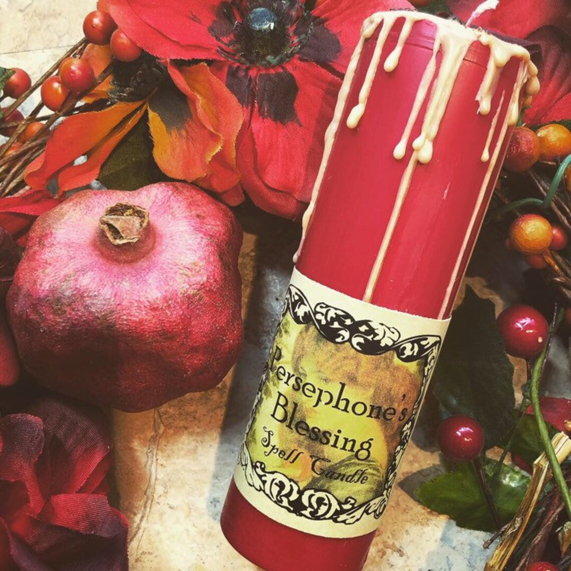 Persephone Ritual Altar or Shrine Candle Etsy