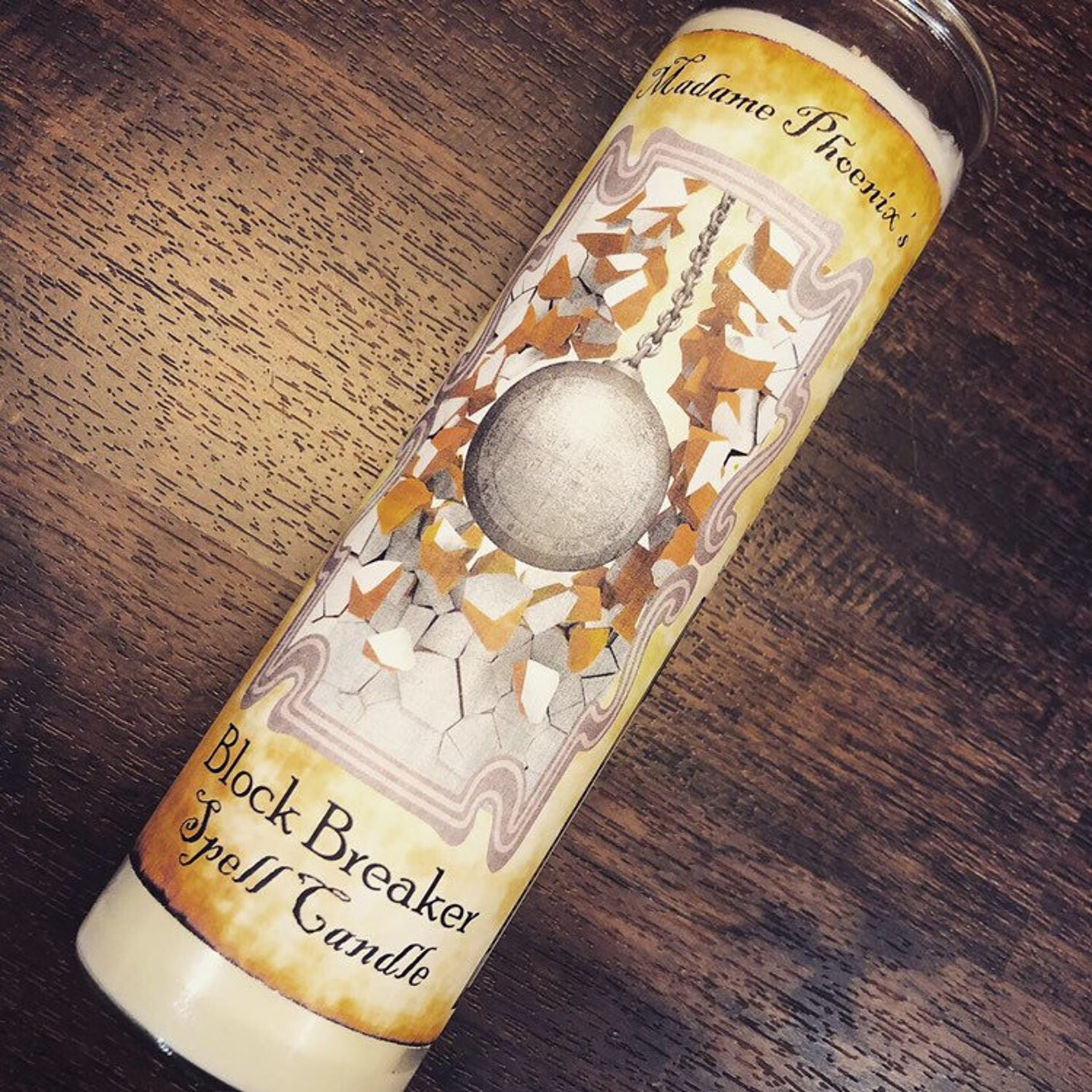 Block Breaker Spell Candle Etsy