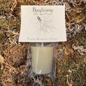 Bougie votive des Fêtes Prosperity Blessing à la cire de Bayberry