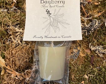 Bayberry wax Prosperity Blessing Holiday votive candle