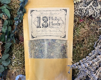 13 Holy Herb Spiritual Bath Sachet