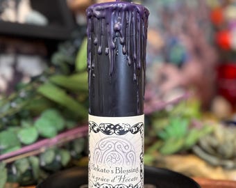 Hekate Blessing Tall Pillar Candle