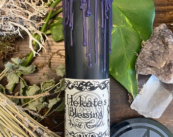 Hekate Devotional Witchcraft Pillar Magic Candle