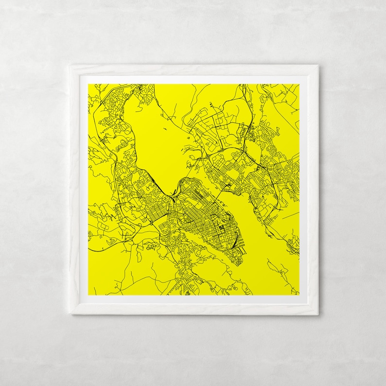 HALIFAX CITY MAP Customizable Colors Halifax Wall Art City Etsy Canada