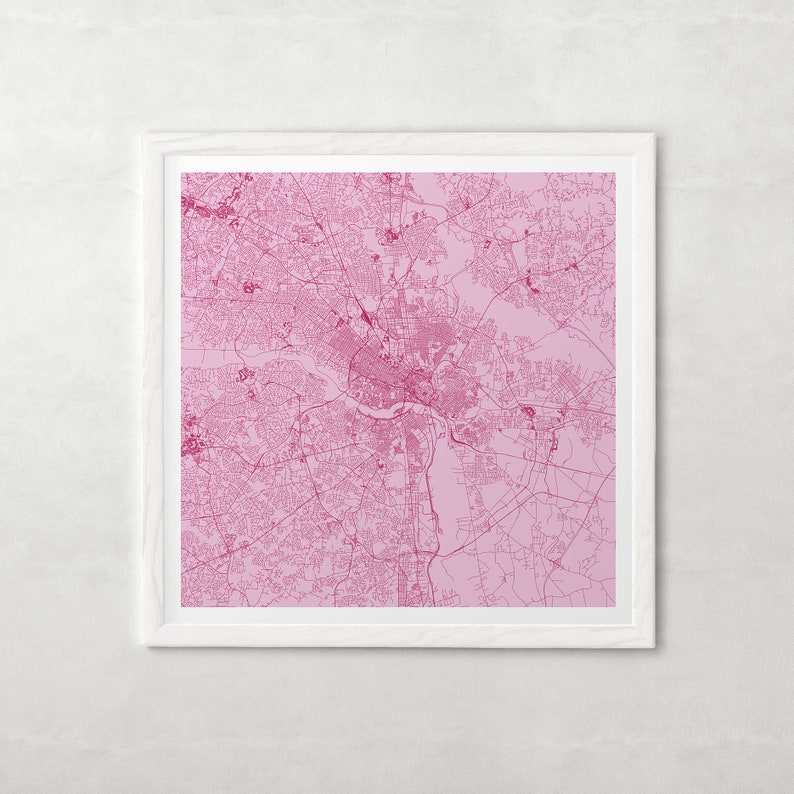 RICHMOND MAP Customizable Colors Richmond Virginia Wall Etsy Canada