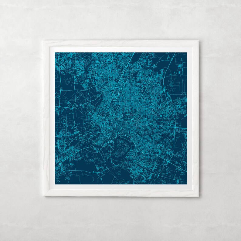 Minimalist City Poster *Color Variations* Bangkok Thailand Wall Art BANGKOK MAP PRINT Modern Map