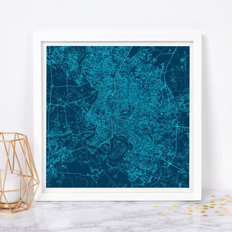 Minimalist City Poster *Color Variations* Bangkok Thailand Wall Art BANGKOK MAP PRINT Modern Map
