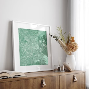 BERLIN Germany CITY MAP Poster Line Art City Map Road Map of Berlin German Minimalist City Map Wall Art Modern Design City Grid Poster Ribba