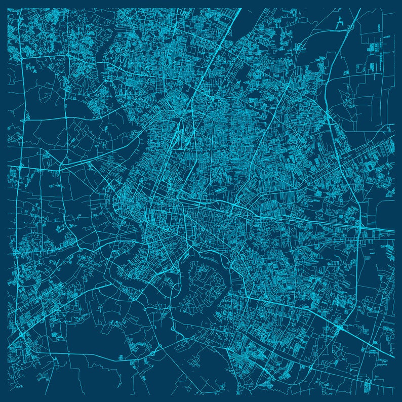 Minimalist City Poster *Color Variations* Bangkok Thailand Wall Art BANGKOK MAP PRINT Modern Map