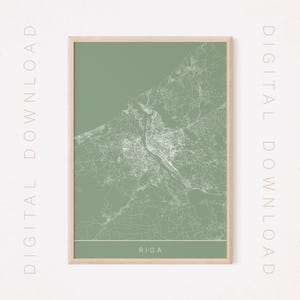 RIGA MAP ART, Digital Download, Latvia Map Art, High Quality, 300 Dpi ...