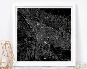 TUCSON Map PRINT - Modern Tucson Arizona USA Map Poster - Minimalist City Poster Urban City Grid Art Quality Giclee Print Line Art City Map