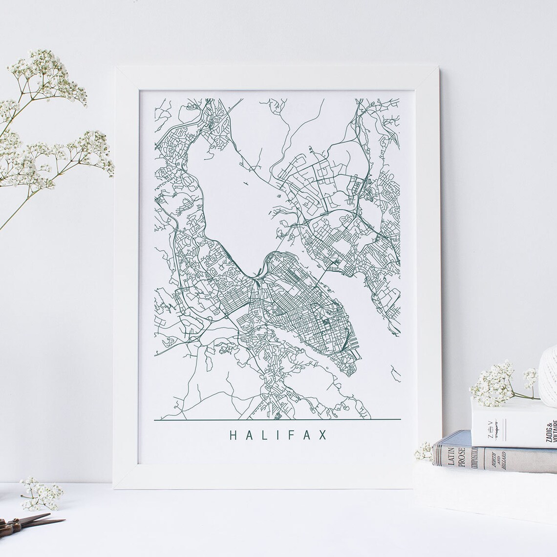HALIFAX MAP High Quality Giclee Print Minimalist Halifax Etsy