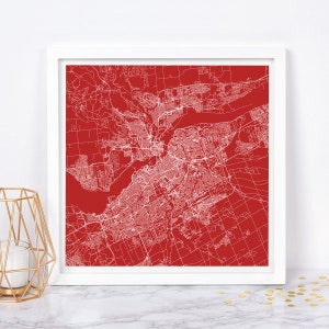 OTTAWA KARTE DRUCK - Moderne Ontario Kanada Karte Poster - Minimalistisches Stadt Poster Urban City Grid Art Qualität Giclee Print Line Art Stadt Karte
