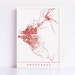 COPENHAGEN CITY MAP Poster Line Art City Map Road Map Copenhagen ...