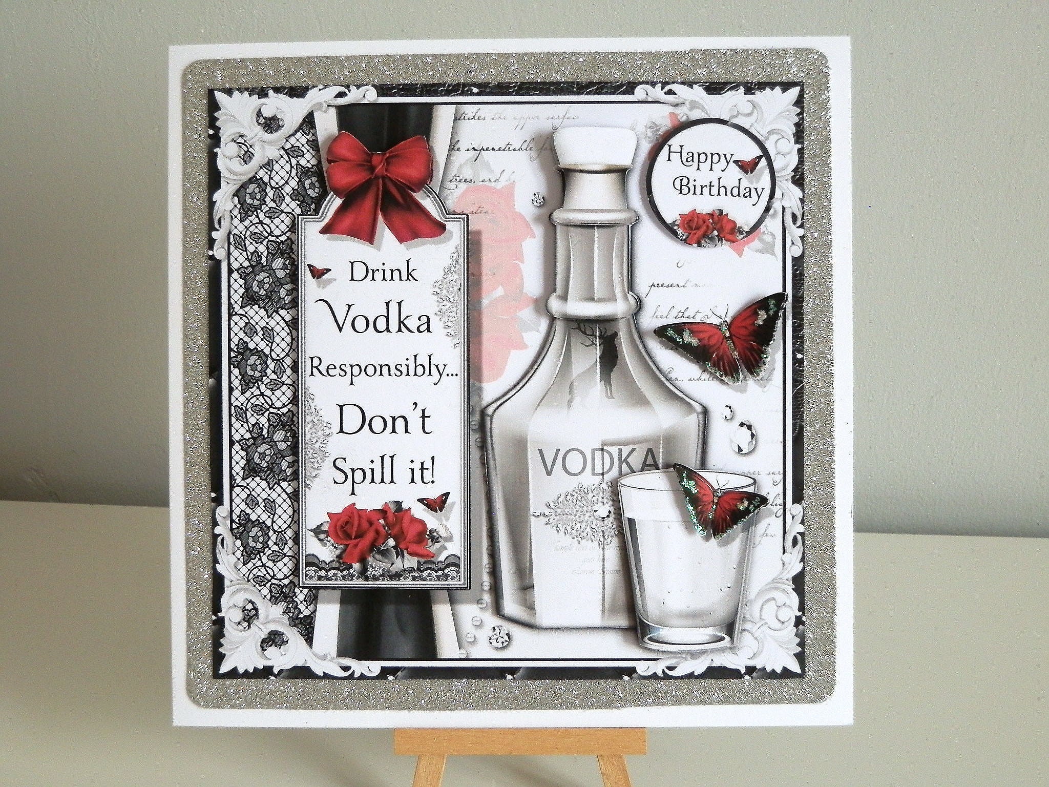 Vodka Birthday Card - Etsy