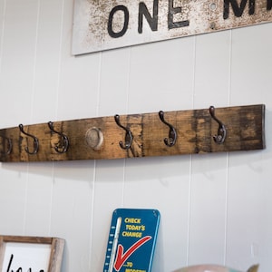 Bourbon Barrel Coat Rack, Hat Rack, wood rack, Rustic Wall Coat Rack, whiskey gift for him, dad, husband, christmas