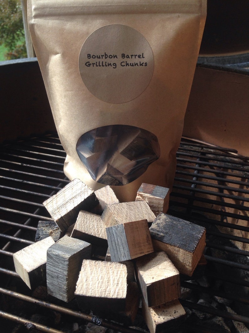 Bourbon Barrel Grilling Wood, smoking chips, Gift for him, husba Bourbon Barrel Grilling Wood, smoking chips, Gift for him, husba