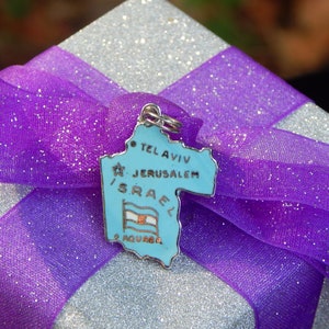 Sterling Silver Belize Map Charm Or Pendant - 925 Silver, Travel Jewelry Souvenir