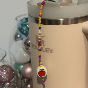 Teacher straw charms