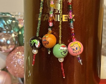 Holiday straw charms