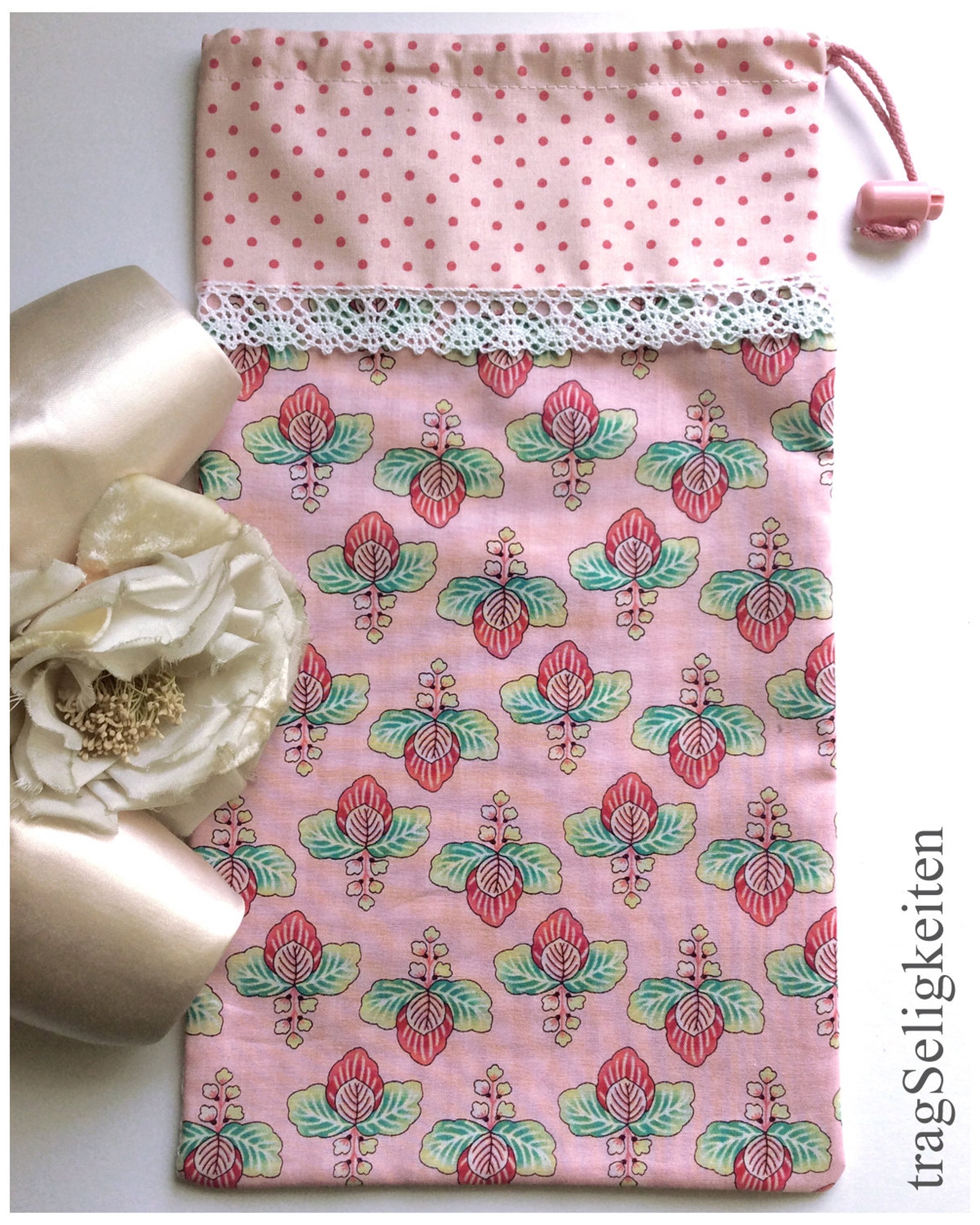 pink pointe shoe bag, ballet shoe bag, m, dance shoe bag, mesh back, available as set, dance accessory, ballet gift, dance gift,