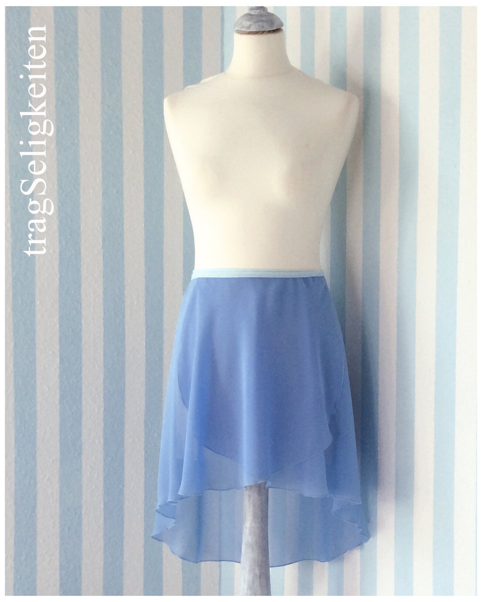 Light Blue Ballet Skirt Chiffon Wrap Skirt Adult Dancewear Etsy