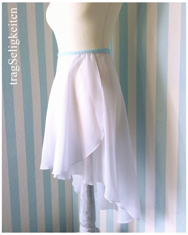 White Ballet Skirt Long Wrap Skirt Adult Dancewear Ballet Etsy