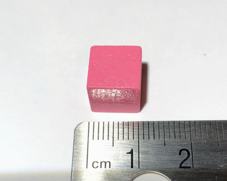 1x1 Cm Pink Tower Cubes Montessori Pink Tower Smallest Cube Etsy