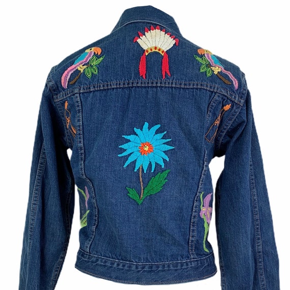 Vintage RanchCraft Embroidered Blue Jean Jacket