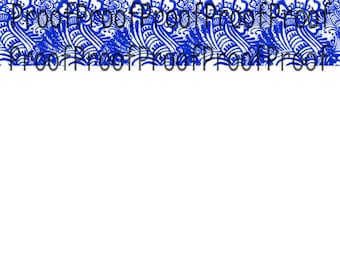 Faux Willow China Pattern Paper Bead Template - UK A4 & US Letter (Digital  Download)