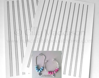 European Style 7mm Paper Bead Template - UK A4 & US Letter (Digital Download)