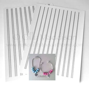 Modelli di perline di carta in stile europeo - 7mm conici in due parti. Uk A4 & US Dimensioni della lettera. Nessuna misurazione. Nessuna linea di disegno.